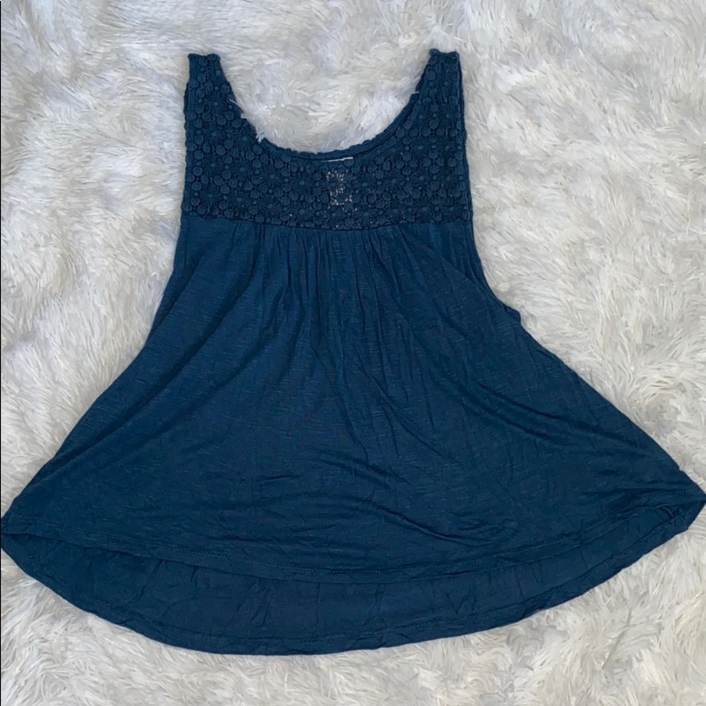 Forever 21 High-Low Cropped Flared Top